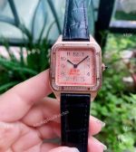 Clone Cartier Santos-Dumont Arabic Rose Gold Watches